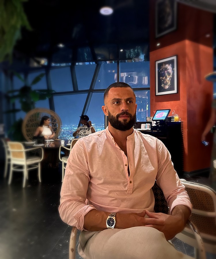 Basil, founder of FMPS, in Dubai
