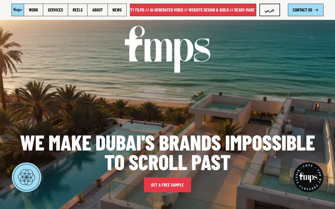FMPS creative studio website